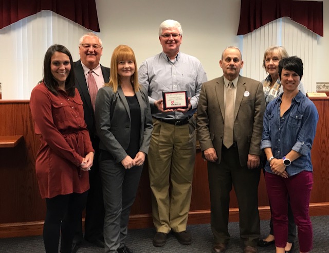 Commissioners receive Wellness Warrior Award from the Fulton County Wellness Committee